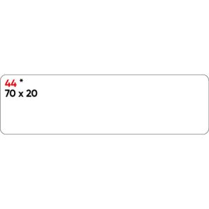 Etichette bianche permanenti Markin Copiatabu 70x20 mm - conf. 10 blister da 10 ff - X11044