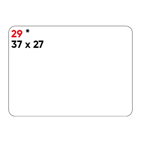 Etichette bianche permanenti Markin Copiatabu 37x27 mm - conf. 10 blister da 10 ff - X11029