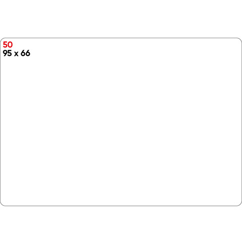 Etichette bianche permanenti Markin Copiatabu 95x66 mm - conf. 10 blister da 10 ff - X11050