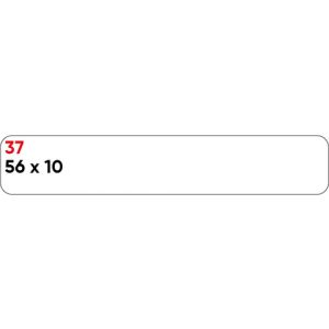 Etichette bianche permanenti Markin Copiatabu 56x10 mm - conf. 10 blister da 10 ff A4 - X11037