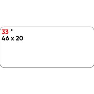 Etichette bianche permanenti Markin Copiatabu 46x20 mm - conf. 10 blister da 10 ff - X11033