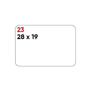 Etichette bianche permanenti Markin Copiatabu 28x19 mm - conf. 10 blister da 10 ff - X11023