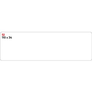 Etichette bianche permanenti Markin Copiatabu 110x34 mm - conf. 10 blister da 10 ff - X11052