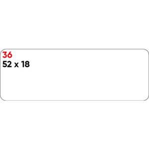 Etichette bianche permanenti Markin Copiatabu 52x18 mm - conf. 10 blister da 10 ff A4 - X11036