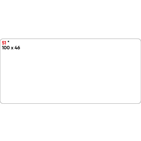 Etichette bianche permanenti Markin Copiatabu 100x46 mm - conf. 10 blister da 10 ff - X11051