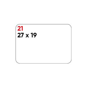 Etichette bianche permanenti Markin Copiatabu 27x19 mm - conf. 10 blister da 10 ff - X11021
