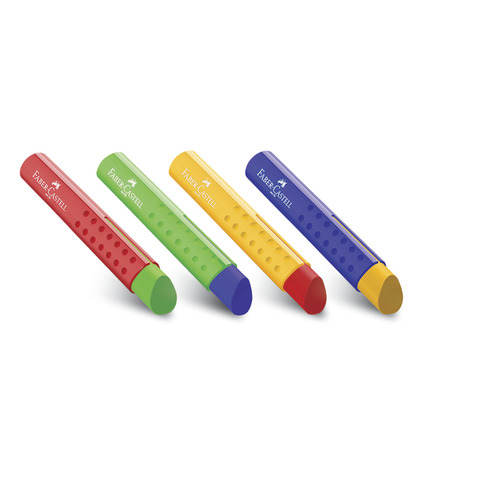 Espositore 24 gomme in vinile Faber-Castell TRI - colori assortiti - 182334
