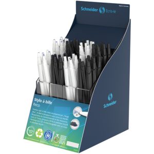 Espositore 60 penne a sfera Schneider Slider Eco colori assortiti - P305442