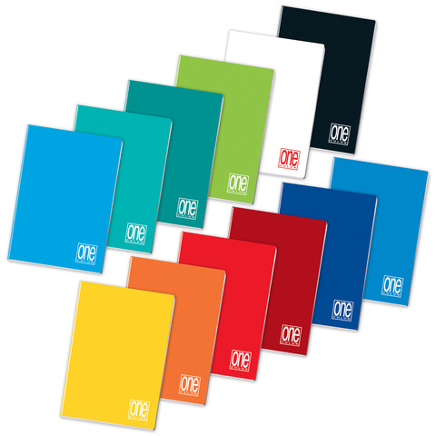 Quaderno One Color A5 - 80 g/m2 - 20+1 ff - 5 mm 1448