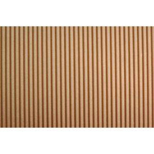 Cartoncino ondulato Deco Cannetè 50x70 cm - 230 gr marrone chiaro - conf. 10 pezzi - 2206/16
