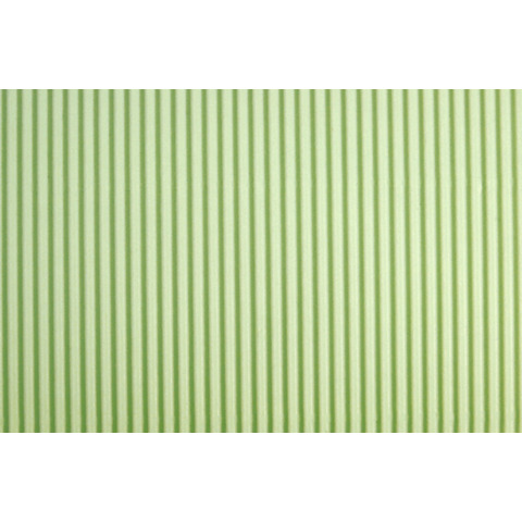 Cartoncino ondulato Deco Cannetè 50x70 cm - 230 gr verde chiaro - conf. 10 pezzi - 2206/10