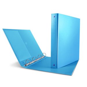 Raccoglitore Sei Rota Nettuno - 4 anelli a R 30 mm - A4 - dorso 3,5 cm - colore azzurro - 36803143