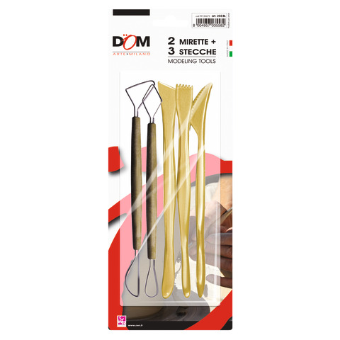 Miretta professionale DOM - set composto da 2 mirette e 3 stecche - 255/BL