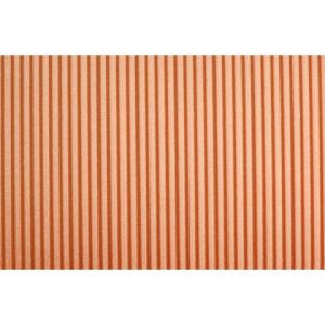 Cartoncino ondulato Deco Cannetè 50x70 cm - 230 gr arancio - conf. 10 pezzi - 2206/11