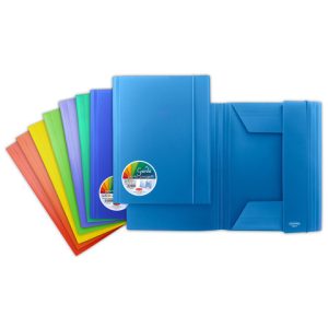 Cartella a tre lembi con elastico Sei Rota Garda in PP conf. 24 colori assortiti - P0000190