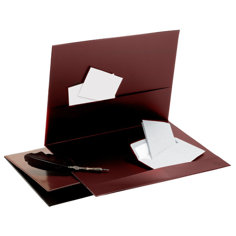 Sottomano a doppie tasche Sei Rota formato 48x34 cm - colore marrone - 60430008 CF5