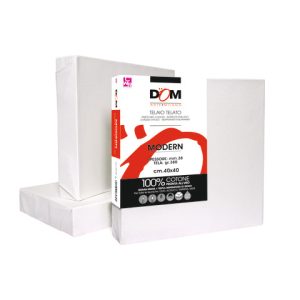 Tela per pittura DOM Modern 380 g bordo 38 mm - 40x40 cm - 356/4040