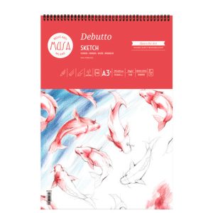 Blocco con spirale Musa Debutto A3 120g/m2 - 50 fogli - MU133393