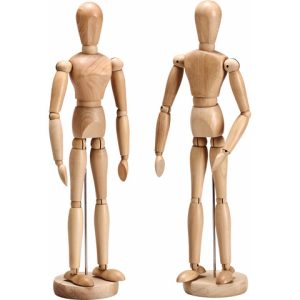 Manichino in legno DOM altezza 31 cm base uomo - 201LEN