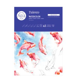Blocco carta per acquerello Musa Talento - A3 - 300 g/m2 - 10 fogli - MU131293