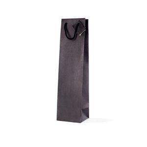 Borsa portabottiglie Decoration in carta kraft nero - 10+9xH.39 cm - conf. 10 pz - BCA334N