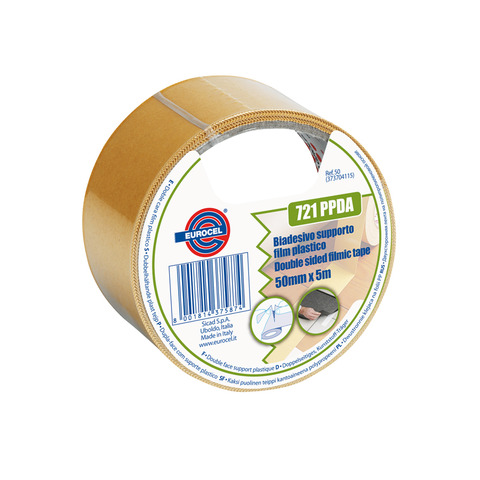 Nastro biadesivo alta tenuta Eurocel formato 50x5 m - colore bianco 044024353