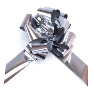 Fiocco nastro Bolis argento  - Ø 16 cm conf. 20 pz 65014862019 -15