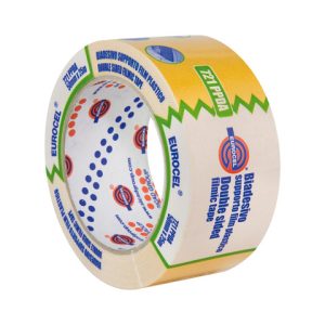 Nastro biadesivo con supporto plastico Eurocel formato 50x25 m 044024356