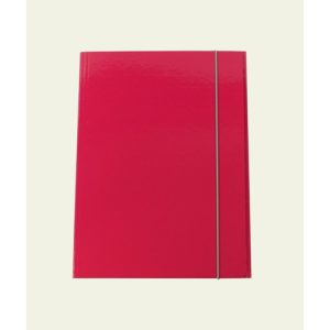 Cartella a tre lembi con elastico Cartotecnica del Garda 25x34 cm 0,8 mm colore fucsia - CG0032LBXXXAE16