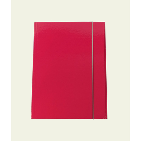 Cartella a tre lembi con elastico Cartotecnica del Garda 25x34 cm 0,8 mm colore fucsia - CG0032LBXXXAE16