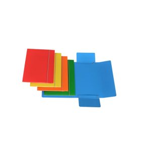 Cartella a tre lembi con elastico Cartotecnica del Garda 25x34 cm 0,8 mm - 10 colori assortiti - CG0032LBXXXAE15