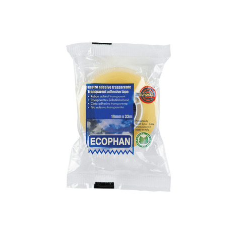 Nastro adesivo Eurocel ECOPHAN formato 19 mm x 33 m - conf. 8 pz - 001416203