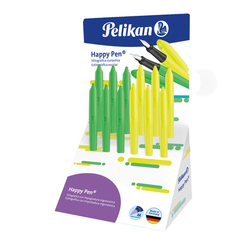 Espositore 12 penne stilografiche Pelikan Happy Pen modelli assortiti 24006569