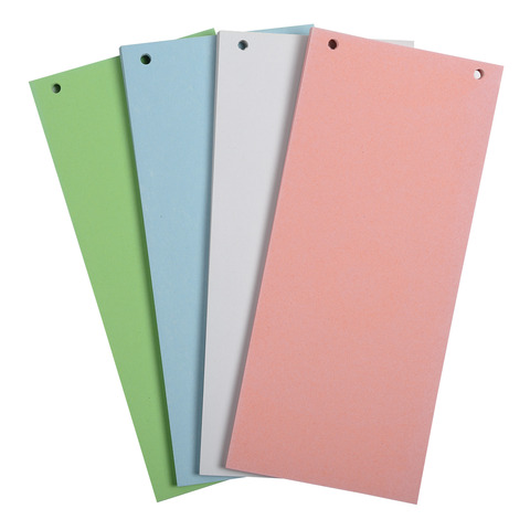 Divisori Exacompta formato 105x240 mm 180 g/m² colori assortiti - conf. 100 pezzi - 13495B