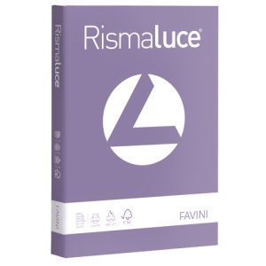 Carta colorata Favini Rismaluce colori forti 200 g/m² A4 - risma da 125 ff violetto - A67J104