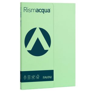 Carta colorata Favini Rismacqua colori tenui 90 g/m² A4 - risma da 100 fogli verde chiaro - A69P144