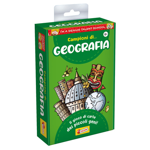 Gioco in scatola materie scolastiche I'm a Genius Geografia - 92307