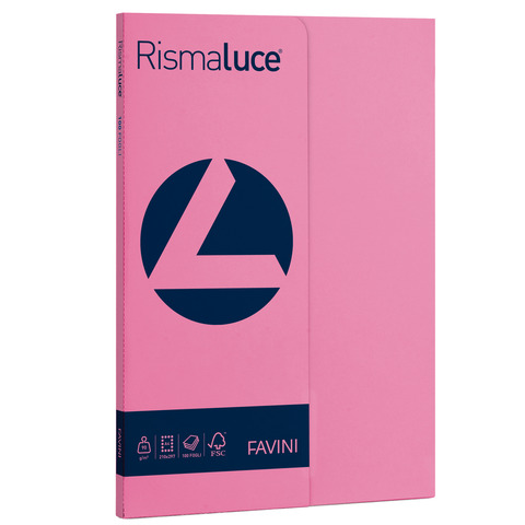 Carta colorata Favini Rismaluce colori forti 90 g/m² A4 - risma da 100 ff ciclamino - A69F144