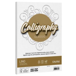 Carta Favini Lino formato A4 - confezione da 50 fogli 120 g A690514
