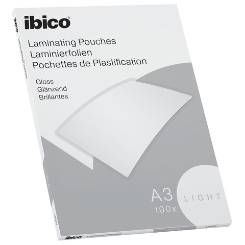 Pouches per plastificatrici IBICO BASICS Light 75 µm - conf.100 pezzi Ibico A3 627311