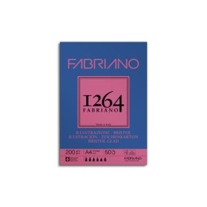 Blocco collato Fabriano Illustrazione 200 g - 50 fogli A4 - 19100654