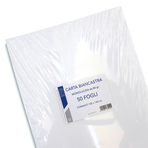 Carta da pacco Florio Carta ripiegata 80 g/m² - 100x140 cm bianco - conf. 50 pz - 2145