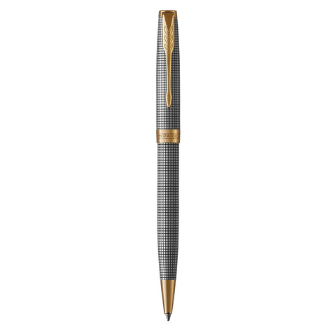 Penna a sfera Parker Sonnet punta M inchiostro nero Sterling Silver Ciselé - 1931492