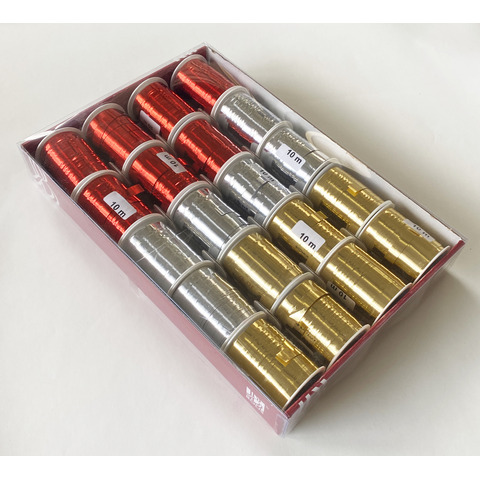 Rotolino nastro lucido Bolis Reflex 10x10 m - colori lucidi Natalizi - conf. 20 pz - 65011073499