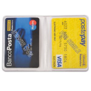 Portacard a due scomparti Alplast colori assortiti 890C