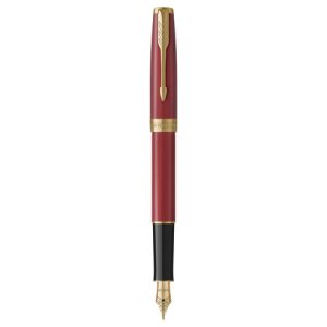 Penna stilografica Parker Sonnet Parker punta F inchiostro nero Red GT 1931473