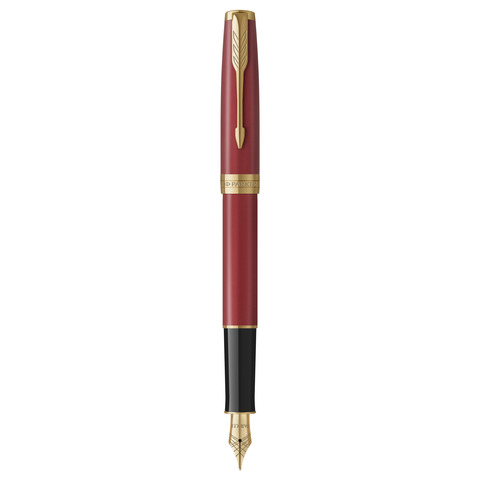 Penna stilografica Parker Sonnet Parker punta F inchiostro nero Red GT 1931473