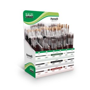 Espositore 324 pennelli Lebez punte e materiali assortiti - 81007