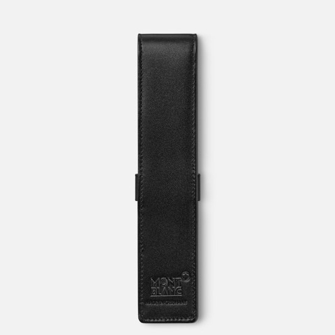 Astuccio Montblanc in pelle di vitello penna Meisterstück 1 - 3x16 cm - nero - MB14309
