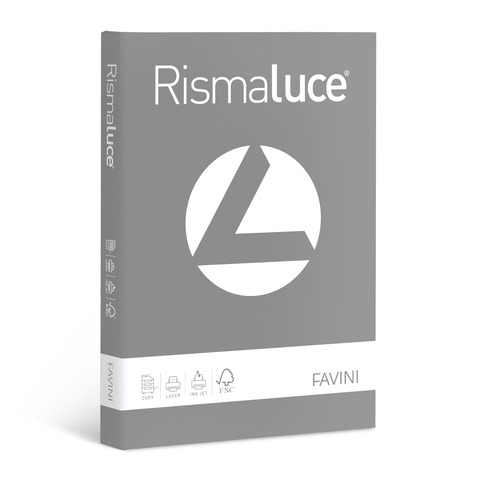 Carta colorata Favini Rismaluce colori forti 90 g/m² A4 - risma da 300 ff pietra - A665314